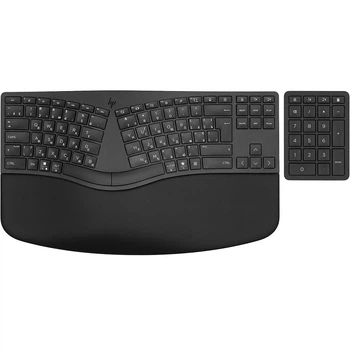 Комплект (клавиатура, Numpad) HP 960 Ergonomic Wireless, BT, 2.4G, Black (7E755AA)