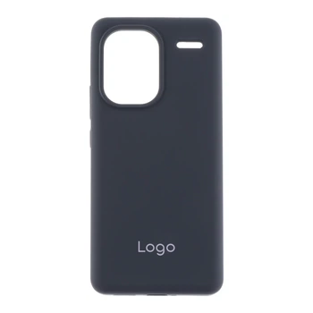 Чехол накладка Liquid Silicone (AA) для Xiaomi Redmi Note 13 Pro+5G Dark Grey