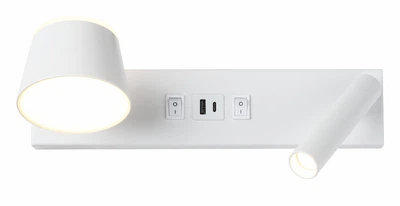 Світильник настінний світлодіодний, бра LUMINARIA EDGE 10W WHITE 4200K 220V IP20 (з вимикачем)