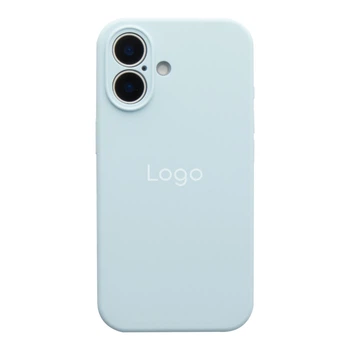 Чохол Silicone Case Full Size with Frame AppleiPhone17 панель-накладка для телефону айфон 17 Sky Blue