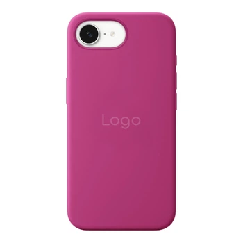 Противоударный Чехол Silicone Case with MagSafe для iPhone 16е Fuchsia