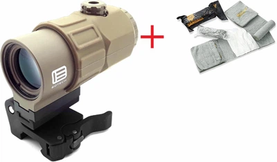 Увеличитель - Магнифер EOTech G45 Tan 5х w/STS Mount (G45.STS) + ПОДАРОК Бандаж Кровоостанавливающий Израильский EVERLIT