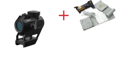 Прицел коллиматорный Monstrum 1x20 Ghost Red Dot Sight+ ПОДАРОК Бандаж Кровоостанавливающий Израильский EVERLIT
