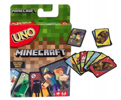 Карточная игра UNO Minecraft — настольная игра для фанатов видеоигр