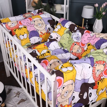 Комплект постельного белья MirSon Бязь 17-0674 Rainbow Zoo 110 x 140 см (2200010257311)