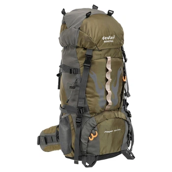 Рюкзак туристический каркасный объем 42л + 10л Deuter G70-10B размер 70х30х20см Olive-Grey