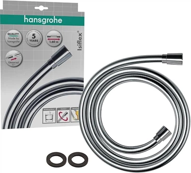 Шланг для душу HANSGROHE Isiflex 1.6 м, Chrome (28276000)