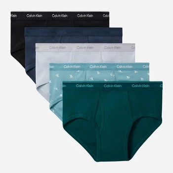 Набор трусов брифов мужских бавовняних Calvin Klein 128180557 L 5 шт Разноцветный (1159851363)