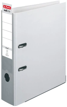 Папка-регистратор Herlitz Polypropylene (PP) A4 8 см Серая 1 шт 5480900 (4008115480904)
