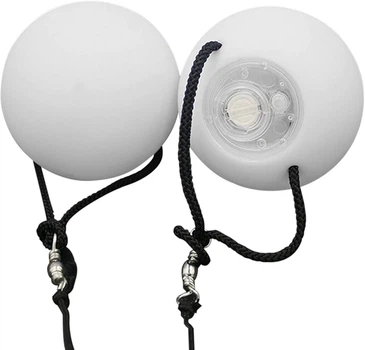 Мяч светодиодный LED Light Ball Poi dance для жонглирования RGB на веревке 2 шт (5134)