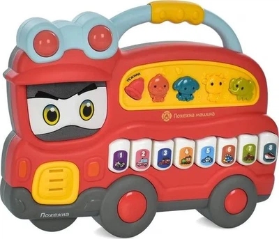 Игрушка Limo Toy Музыкальное пианино друзья ДоРеМешки Пожарный автомобиль (FT0035AB)