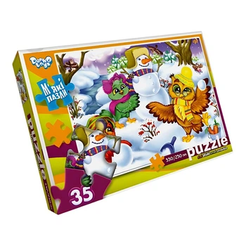 Пазлы Danko Toys Зимние забавы мягкие большие 35 эл (S35-09-09)