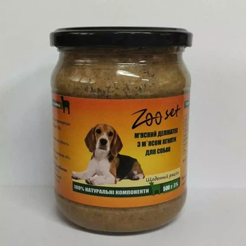Консерви Zooset для собак з м'ясом ягняти 500г