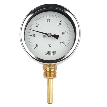 Термометр 0÷120°C, Ø80 мм, радиальный, гильза 50 мм, Arthermo