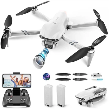 Квадрокоптер 4DRC F10 4K FPV с Wi-Fi 5G, дрон для детей и начинающих, складной квадрокоптер с Optical Flow, до 20 мин полёта, 2 АКБ + кейс