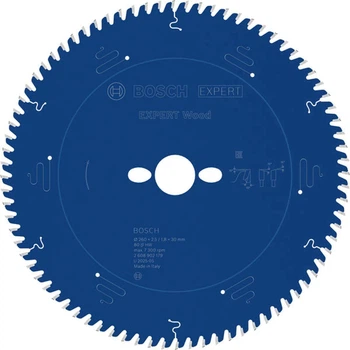 Пильный диск Bosch Expert Wood 260х30х2.5/1.8 мм, 80Т (2608902179)