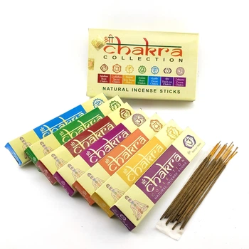 Набор благовоний Chakra Collection "Семь Чакр" 7 упаковок по 15г. (29225)