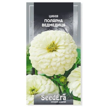 Насіння квітів Цинія Полярна Ведмедиця 0,5г
