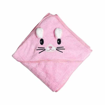 Детское полотенце с капюшоном MGZ-0640(Pink) размер 80х80 см