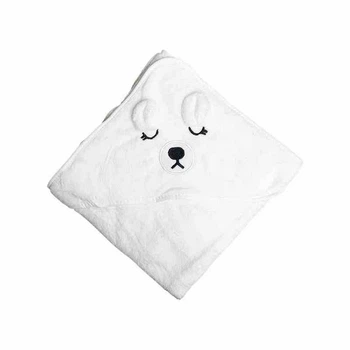 Детское полотенце с капюшоном MGZ-0640(White) размер 80х80 см