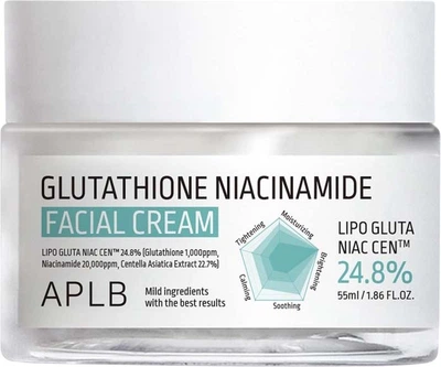 Зволожувальний крем для обличчя Aplb Glutathione Niacinamide освітлювальний 55 мл (8809874682686)