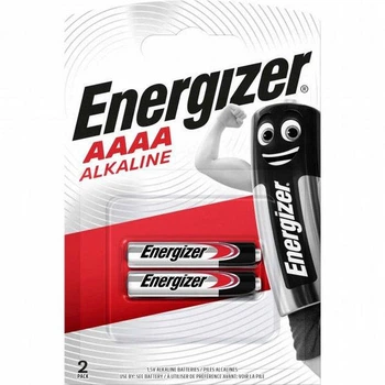 Батарейки щелочные Energizer AAAA (LR61), 1.5 В, 2 шт