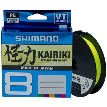 Шнур Shimano Kairiki 8 PE 150m (Yellow) 0.16mm 10.3kg