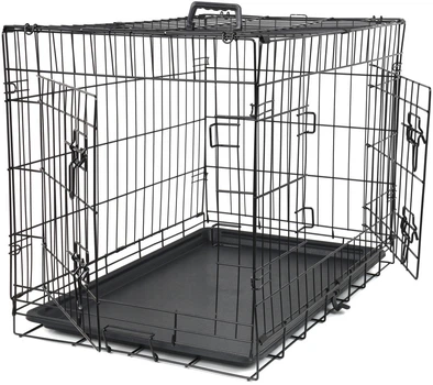 Металлическая клетка-манеж Funfit L 77,5×48,5×55,5 см. Переноска клетка для собаки, кота и других животных