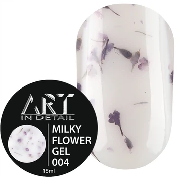 ART Builder Gel Milky Flower №004, 15 мл