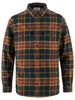 Рубашка FJALLRAVEN Ovik Twill Shirt M Autumn Leaf/Dark Navy XL