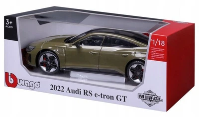 Металева модель автомобіля Bburago Audi RE E-Tron GT масштаб 1:18 Зелений 18-11050 (4893993110506)