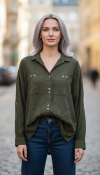 Блуза inDresser XS Хаки (IN-F0876В-037Ж-Khaki)