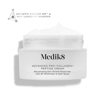 Advanced Pro Collagen Peptide Cream Омолоджувальний зволожувальний крем від зморшок із фактором росту MiniProtein та бустером довголіття NAD+ Medik8 50ml