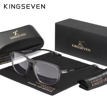Очки компьютерные Blue Blocker 45% для мужчин и женщин KINGSEVEN 9205 Clear Gray 45