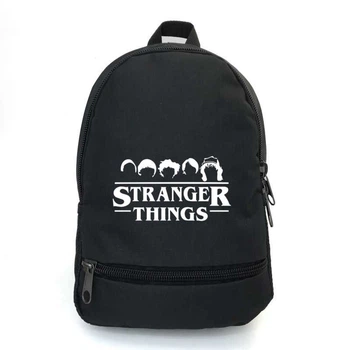 Рюкзак школьный Очень странные дела (Stranger Things 04) School Bag BIG черный 43 х 30 х 17 см