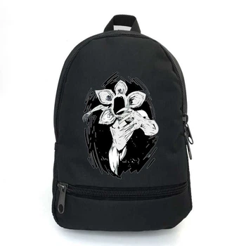 Рюкзак школьный Очень странные дела (Stranger Things 013) School Bag BIG черный 43 х 30 х 17 см