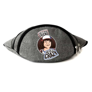 Поясная сумка бананка Очень странные дела Stranger Things 012 Cappuccino Toys серая
