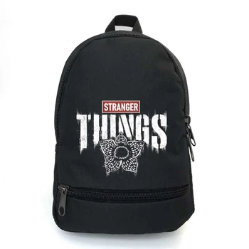 Рюкзак школьный Очень странные дела (Stranger Things 07) School Bag BIG черный 43 х 30 х 17 см