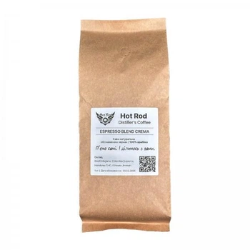 Кофе в зёрнах Hot Rod Distiller's Coffee ESPRESSO BLEND CREMA, 1 кг