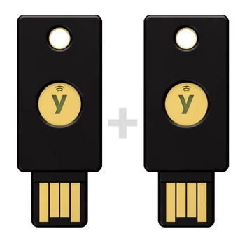 Аппаратные ключи Yubico Yubikey 5 NFC USB Type-A набор из 2шт (683066-2)
