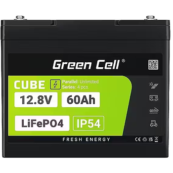 Акумуляторна батарея Green Cell LiFePO4 12.8V 60Ah (LFPGC12V60AH)