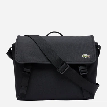 Сумка мессенджер тканевая Lacoste Neocroc 701242184 Черная (1159851547)
