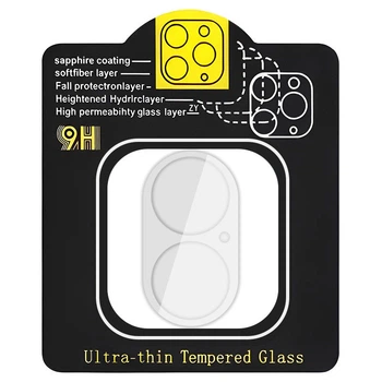 Защитное стекло на камеру Epik Full Block (тех.пак) для Apple iPhone 16 (6.1") / 16 Plus (6.7") Прозрачный