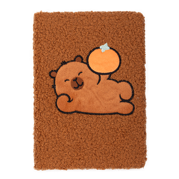 Блокнот плюшевий CAPYBARA 10, А5, 80 арк., клітинка, асорті, KIDS Line