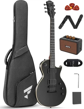 Электрогитара Fesley FLP350 BK (комплект с комбоусилителем портативным на 5 ват)