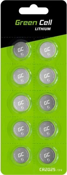 Bateria Green Cell Lithium Battery CR2025 3V 160mAh 10 szt. (5903317225355)