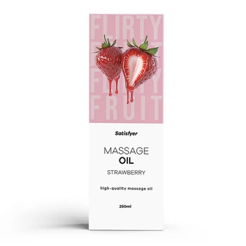 Масажна олійка - Satisfyer Massage Oil Strawberry, 250 мл (04.2027)