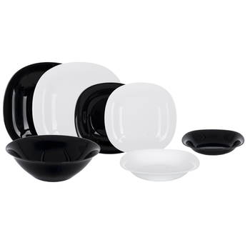 Сервіз LUMINARC CARINE WHITE&BLACK, 19 шт. (V8305)