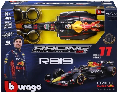 Металева модель автомобіля Bburago Racing Kit Oracle Red Bull RB19 болід F1 Sergio Pérez #11 масштаб 1:24 (4893993285082 / 4893993285020)