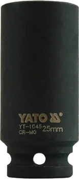 Головка торцева ударна YATO шестигранна подовжена 1/2" 25 мм (YT-1045)
